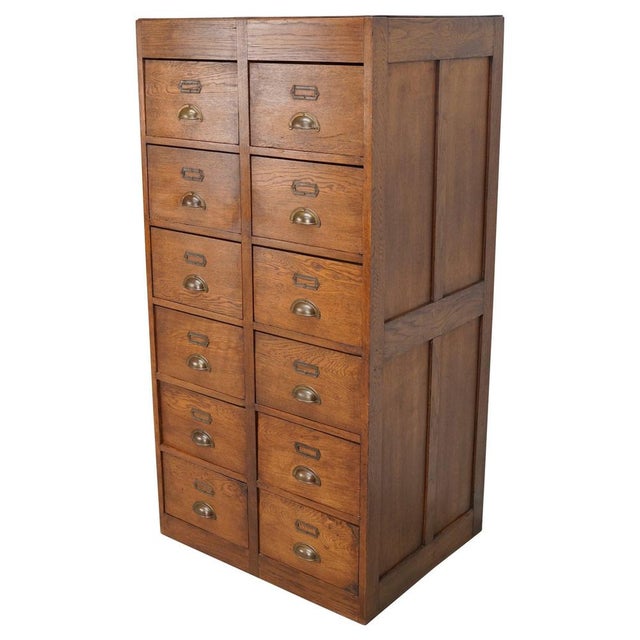 Vintage Dutch Oak Apothecary, 1930s For Sale - Image 16 of 16