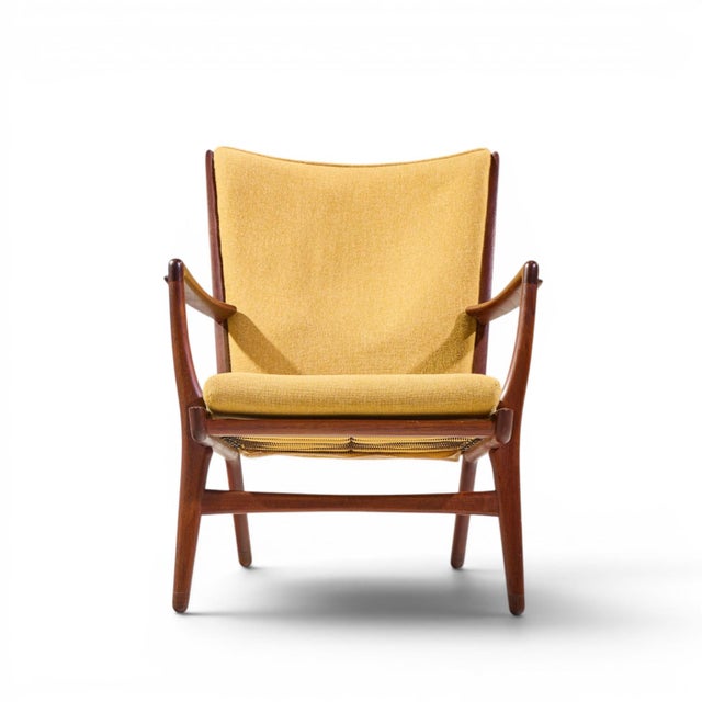 Mid 20th Century Hans Wegner Ap-16 Mid Century Danish Teak Lounge Chairs - Pair For Sale - Image 5 of 12