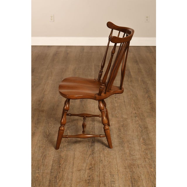 Pennsylvania House Vintage Set of Three Cherry Windsor Chairs For Sale - Image 17 of 18