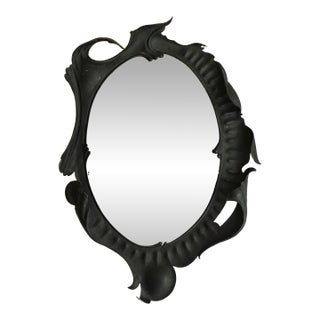 Early 20th Century Wrought Iron Wall Mirror For Sale