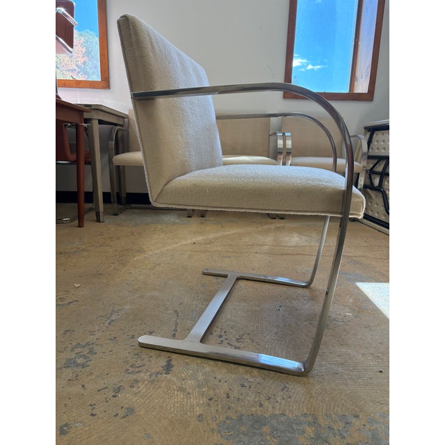 1960s Mies Van Der Rohe Brno Flat Bar Chairs by Treitel-Gratz, Set of 6 For Sale In New York - Image 6 of 18