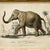Contemporary Contemporary Reproduction of Vintage Framed Elephant Giclee Print For Sale - Image 3 of 4