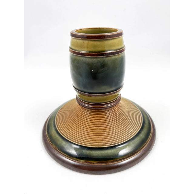 Ceramic Antique Royal Doulton / Doulton Lambeth Ceramic Stoneware Match Striker For Sale - Image 7 of 7