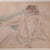 Paper French Expressionist Original Colored Drawing Painting Seated Nude Young Woman by Jules Pascin, 1920 For Sale - Image 7 of 12