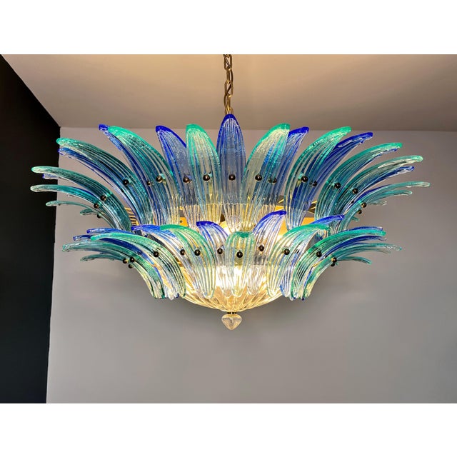 Murano Palmette Chandelier, 1990s For Sale - Image 18 of 18
