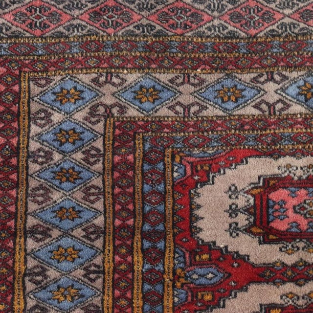 Middle Eastern Bukhara Rug For Sale - Image 4 of 7