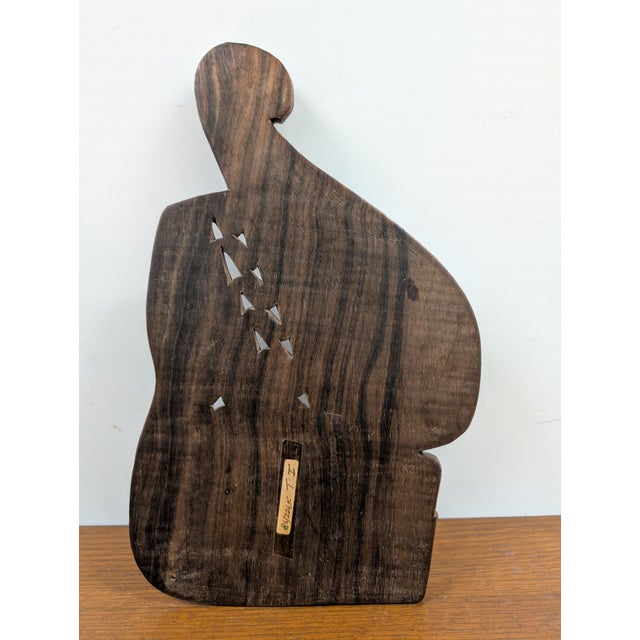 Tribal Vintage Tribal Art Hand-Carved Wood Wall Sculpture For Sale - Image 3 of 5