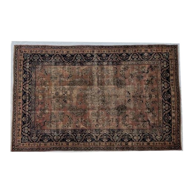 Antique Persian Lavar Kerman , 5'9 X 9' For Sale
