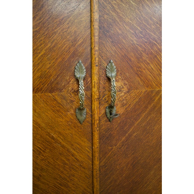 Vintage Art Deco Oak Wardrobe from Compactum, 1930s For Sale - Image 13 of 14