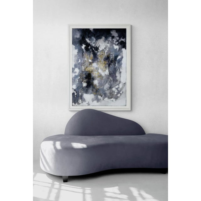 Black Lola Vitelli, Scent of Black, Mixed Media on Canvas, 2022 For Sale - Image 8 of 9