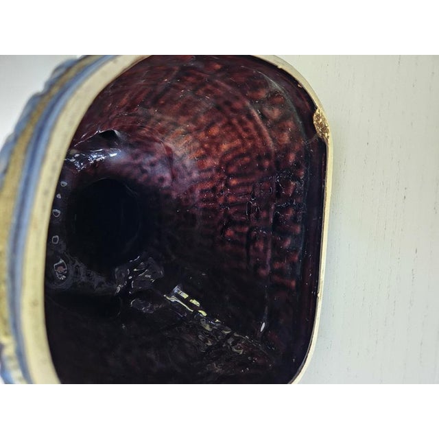 Blue Woman with Basket of Fruit Figurine from Bay Keramik, Germany, 1960s For Sale - Image 12 of 14