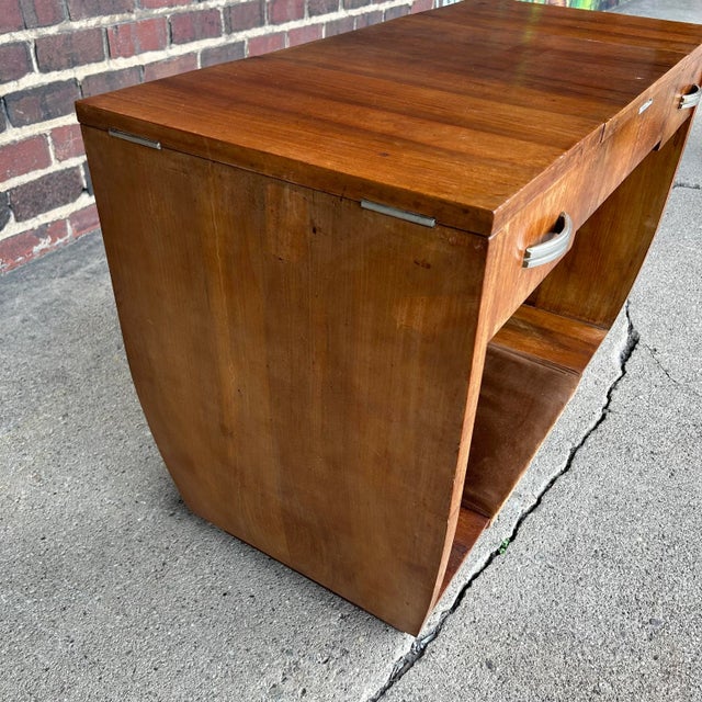 Brown Art Deco Rosewood Vanity For Sale - Image 8 of 12