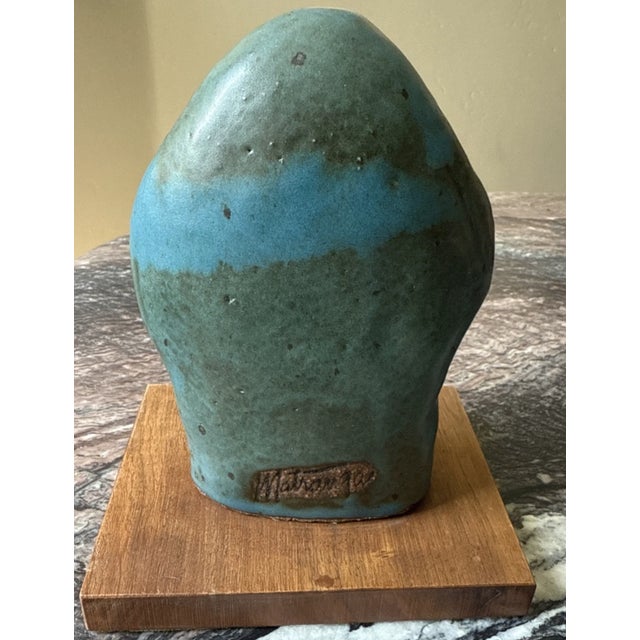 1970s Rare Frank Matranga Ceramic Figure of a Mother and Children 7" Tall For Sale - Image 5 of 11