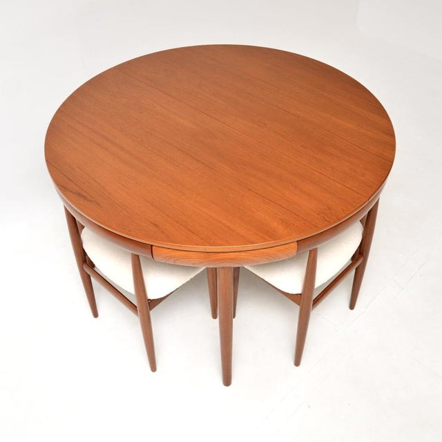 Vintage Danish Teak Dinette Dining Table and Chairs by Hans Olsen for Frem Røjle, 1960, Set of 7 For Sale - Image 9 of 18