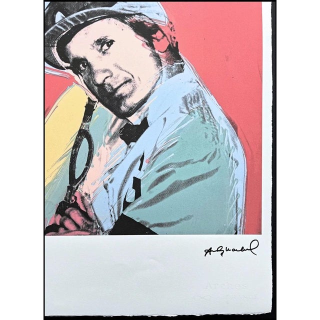 Mid-Century Modern After Andy Warhol, Willie Shoemaker, 1980s, Lithograph For Sale - Image 3 of 7