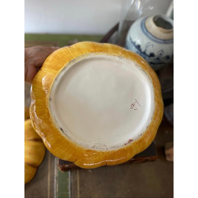 Early 20th Century Italian Pumpkin Tureen For Sale - Image 5 of 9