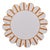 Jardin Amber Hardwood Scalloped Stripe Wipeable Placemats, Set of 4 For Sale