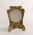 1940s Art Nouveau Handcrafted Golden Bronze Table Mirror, Vanity Mirror 1940 For Sale - Image 5 of 12