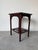 1960’s Vintage Chinese-Style Carved Mahogany Side Table With Pierced Gallery Top For Sale - Image 4 of 12