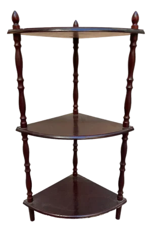 Small Mahogany Corner Cabinet, 20th Century