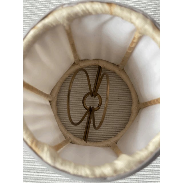 Farmhouse Vintage Pleated Mini Lamp Shade For Sale - Image 3 of 6