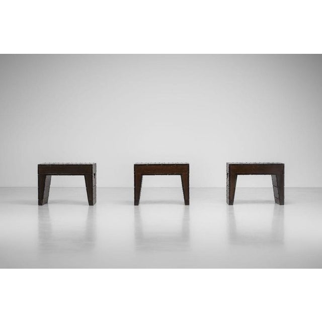 Stools by Jan de Jong for Nursing Home Eindhoven, 1966, Set of 3 For Sale - Image 11 of 18