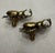 Late 20th Century Pair of Vintage Victorian Revival Solid Brass Beetle Cabinet Knobs Hardware For Sale - Image 5 of 12
