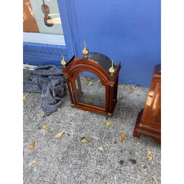 Antique Mahogany Grandfather Clock by Thomas Allen Buckingham England For Sale In West Palm - Image 6 of 8