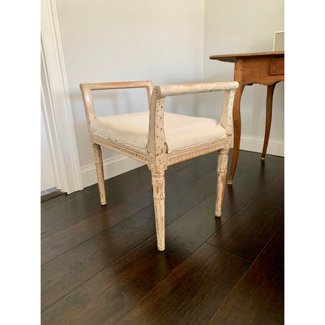 Gustavian Stool, 1850s For Sale - Image 4 of 9