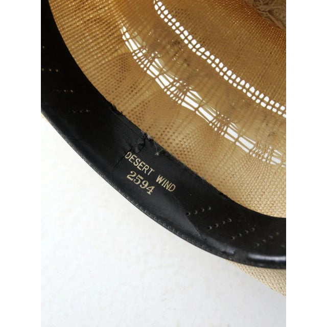 Tan Vintage Rockmount Distressed Cowboy Hat For Sale - Image 8 of 10