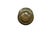 Nine vintage ornate, round brass door / cabinet / dresser pulls with backplate featuring a central floral medallion and an...