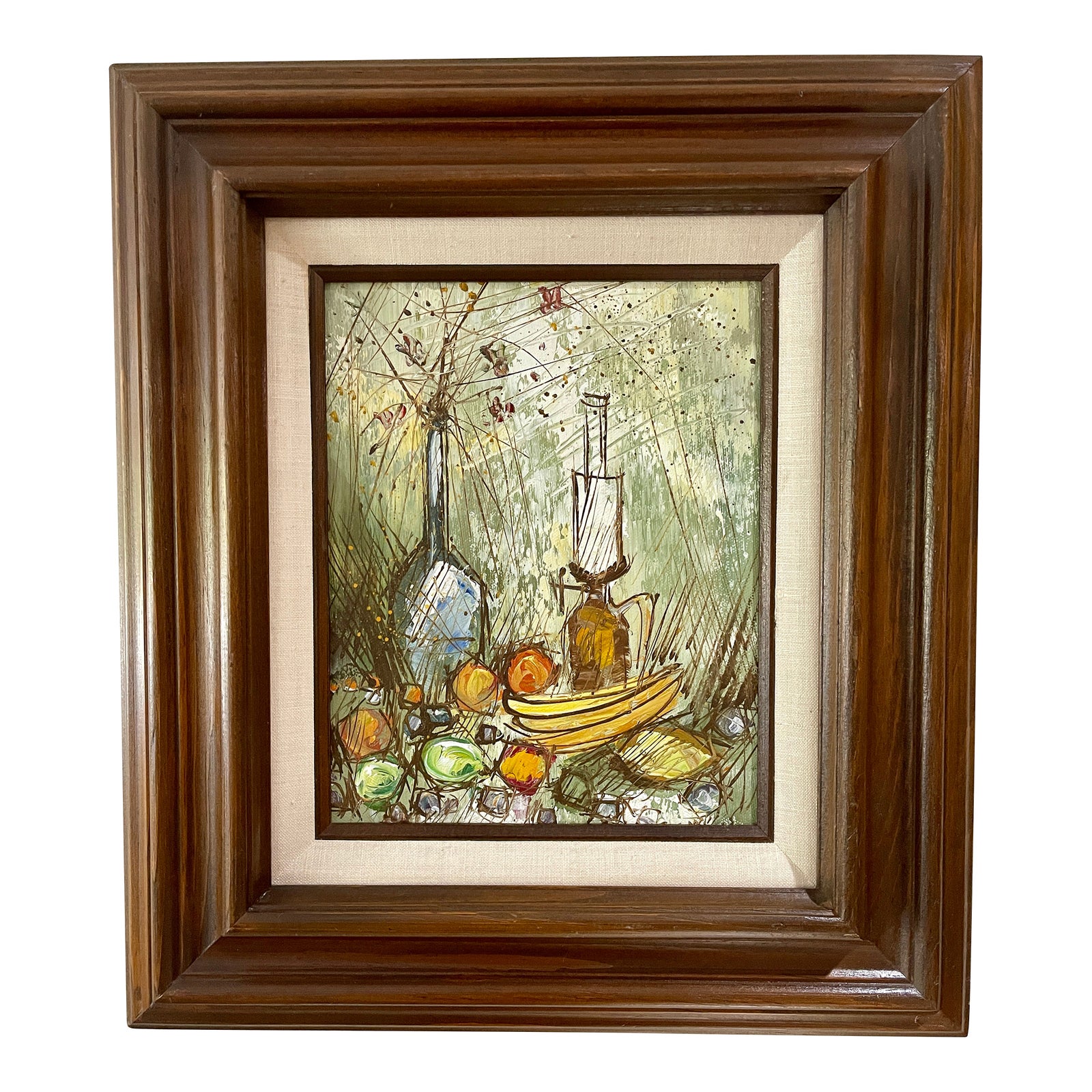 Original Mid Century Modern Abstract Still Life | Chairish