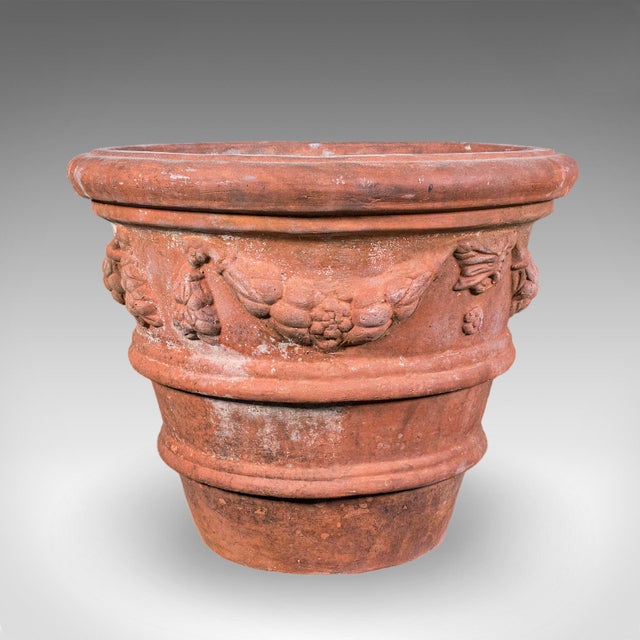 1960s Pair of Vintage Patio Jardiniere, English, Terracotta, Veranda Planter Pot, 1960 For Sale - Image 5 of 12
