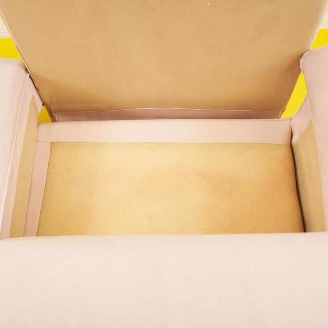 Vintage Cream Leather Sofa For Sale - Image 14 of 15