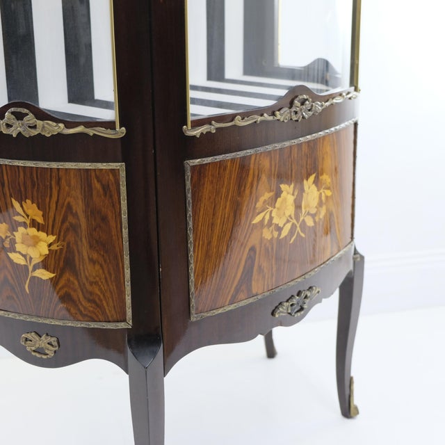 Baroque Louis XV / Louis XVI Style Display Cabinet, 1950s For Sale - Image 3 of 9
