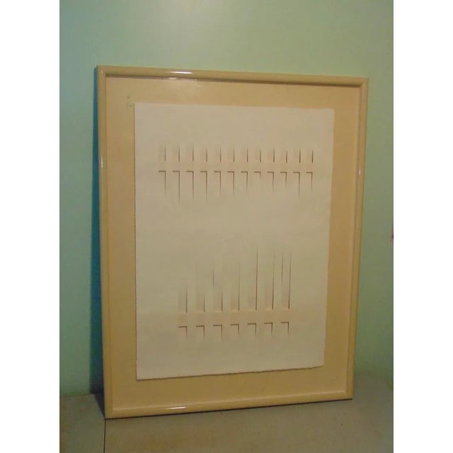Mid 20th Century A. Strong “Lattice” Mid-Century Modern Paper Artwork For Sale - Image 5 of 5