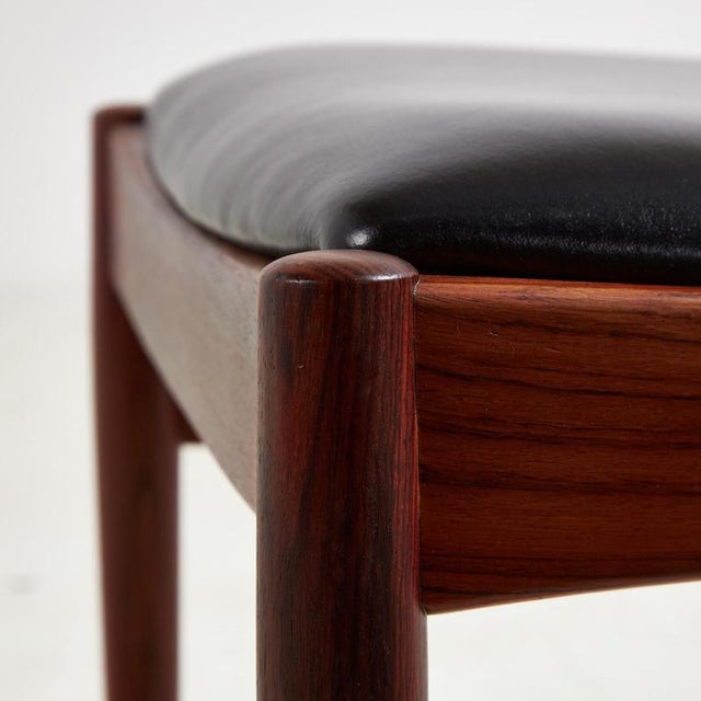 Model 26 Rosewood Dining Chair by Henning Kjærnulf for Korup Stolefabrik, 1960s, Set of 4 For Sale - Image 9 of 18
