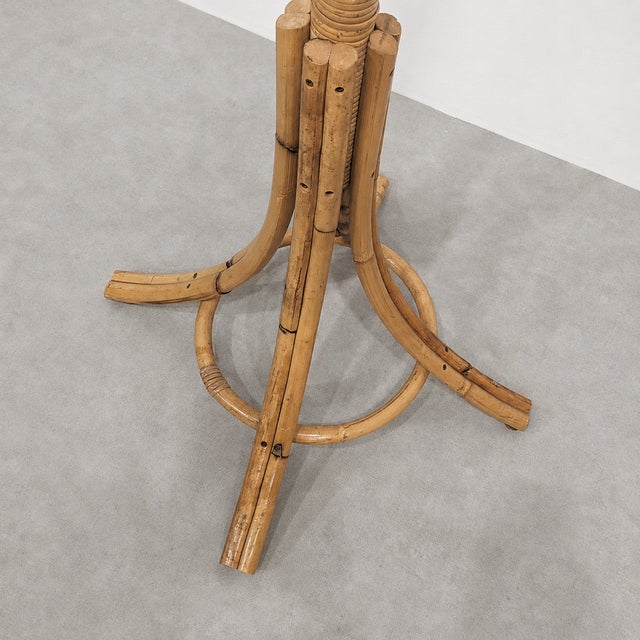 Vintage Rattan and Bamboo Parrot Coat Stand, 1970s For Sale - Image 6 of 7