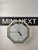 Mid-Century Modern White Quartz Wall Clock by Commodore, 1990s For Sale - Image 3 of 4