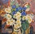 1950s David Burliuk - Vibrant Floral Still Life in Vase– 1950s Oil Painting For Sale - Image 5 of 13