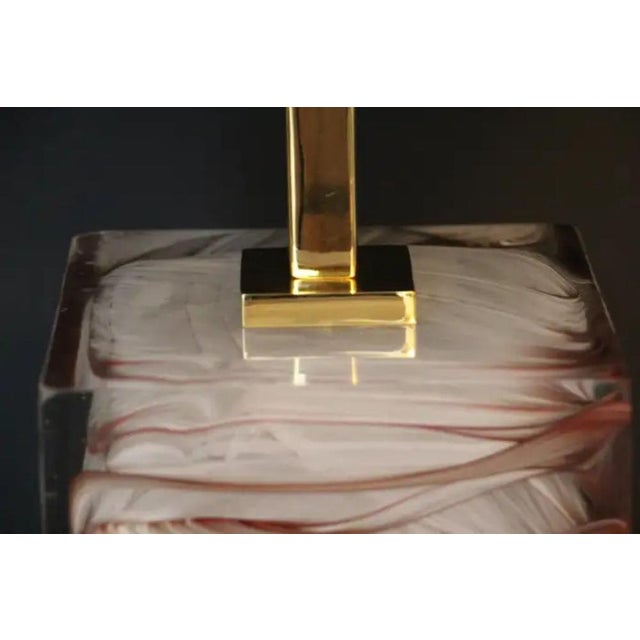Murano Glass Block Table Lamps, 1990s, Set of 2 For Sale - Image 18 of 18