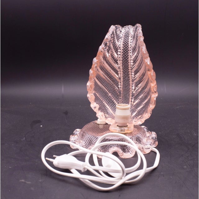 Art Deco Pink Murano Glass Table Lamps Barovier & Toso, 1940 For Sale - Image 10 of 11
