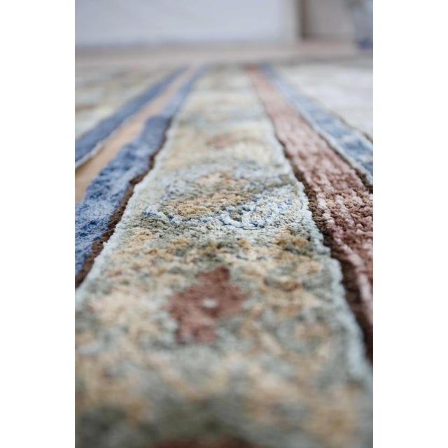 Gray All-Silk Chinese Rugs, Set of 2 For Sale - Image 8 of 12