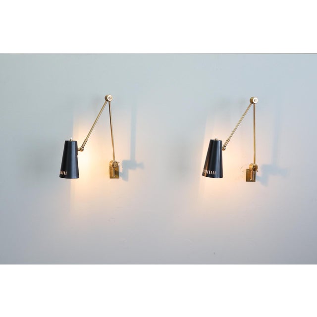 Adjustable Wall Lights by Stilnovo, 1950s, Set of 2 For Sale - Image 10 of 18