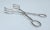 Mid-Century Modern Vintage Italian Silver Plate "Faux-Bamboo," Style Scissor Serving Tongs For Sale - Image 3 of 12