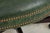 Vintage Green Leather Mahogany Swivel Desk Chair For Sale - Image 10 of 13