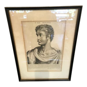 Antique Etchings Portraits of Roman Leaders Set of 8