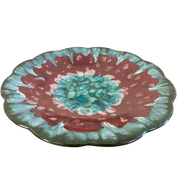 Vintage Tourmalines Ceramic Bowl by Longwy, France, 1950s For Sale