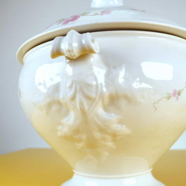 Pink Porcelain Soup Tureen from Ginori For Sale - Image 8 of 12