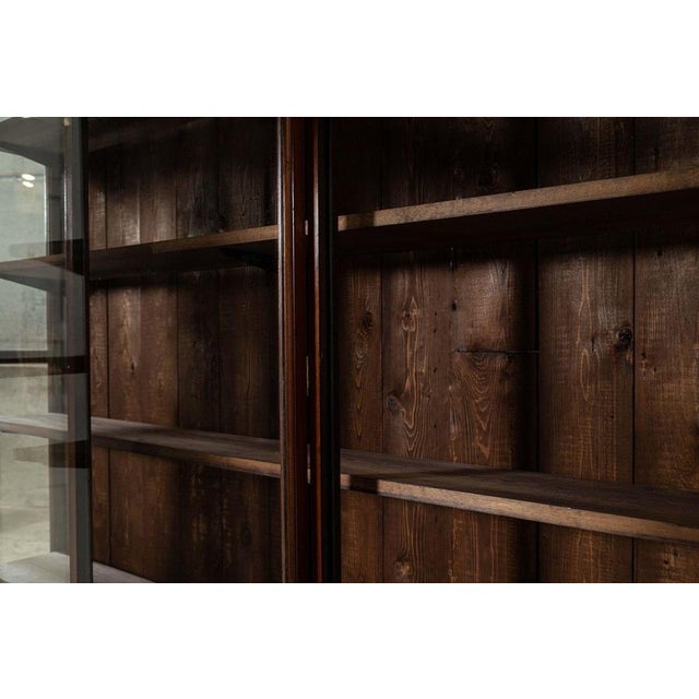 Large Antique English Mahogany Glazed Display Cabinet, 1880 For Sale - Image 13 of 15